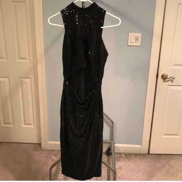 NWT Missguided Sequin Cutout Dress - Picture 4 of 7
